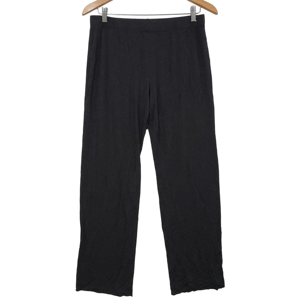 Hanro Pajama Pants Womens Small Charcoal Gray Loungewear Sleepwear Cozy Basic